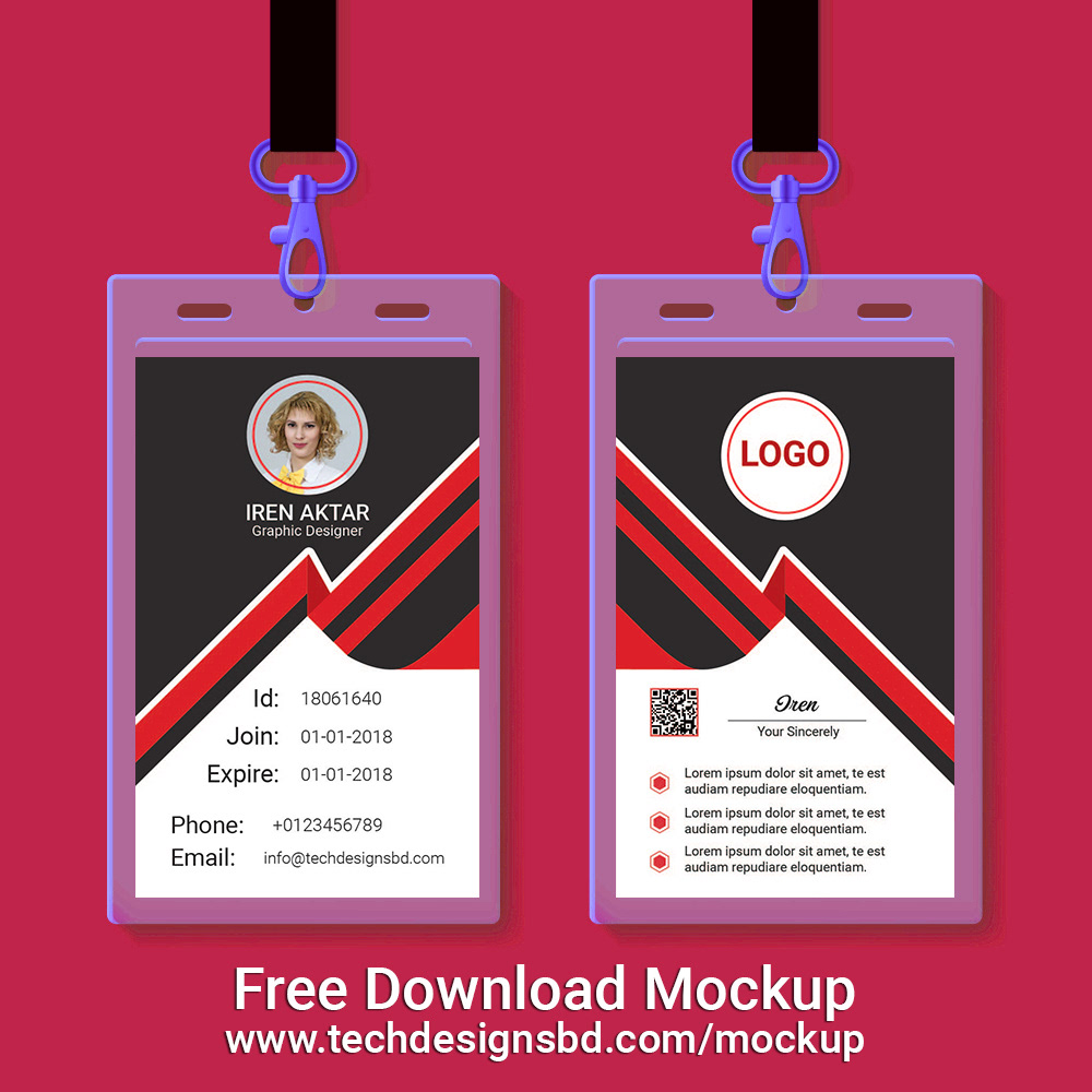 This free psd mockup file very easy to edit. 150 Best Id Card Mockup Templates Graphic Design Resources