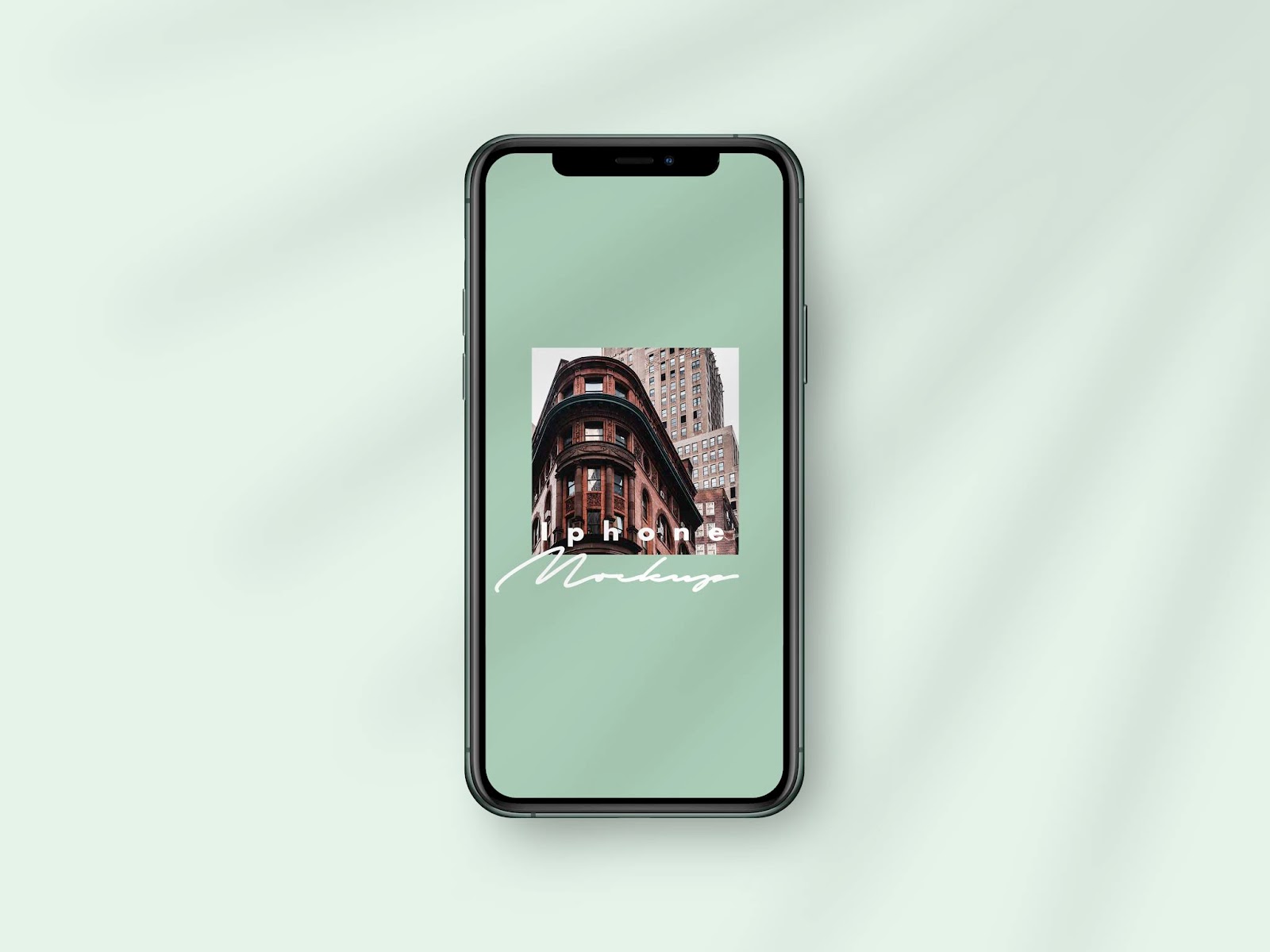 Free hd mockup of apple iphone 11 pro max in png and psd image format with transparent background for unlimited download. Free Download Iphone 11 Pro Mockup Template With Palm Leaf Shadows Psd File