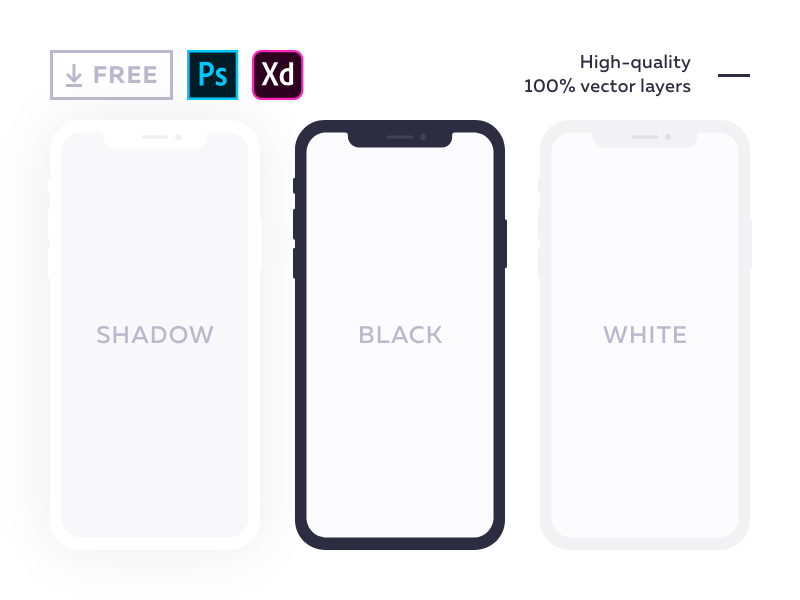 A great list of more than 150+ iphone x mockups and resources for designers. 20 Free Iphone Mockups Psd Sketch December 2021 Ux Planet