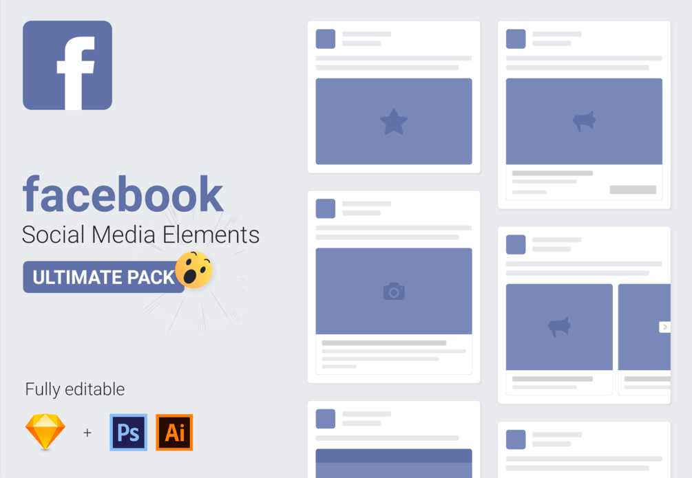 Perfect for running ad campaigns and general social media posts. 50 Beautiful Facebook Collection Ads Mockup Free Mockup