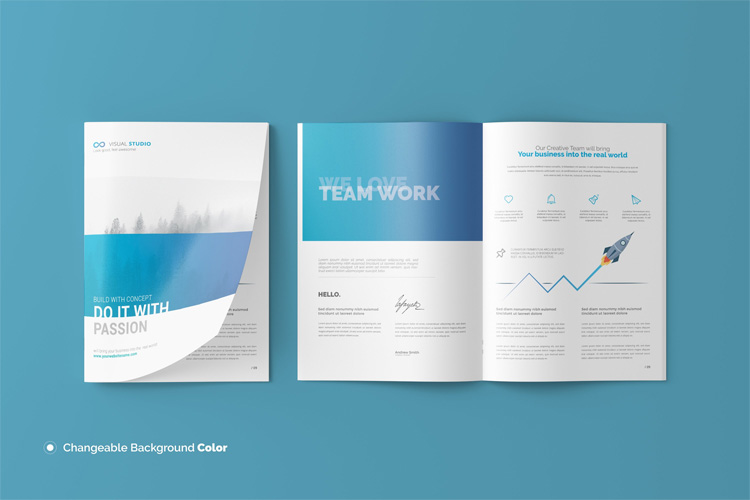 15+ Download A4 Brochure Mockup Free&nbsp;Psd