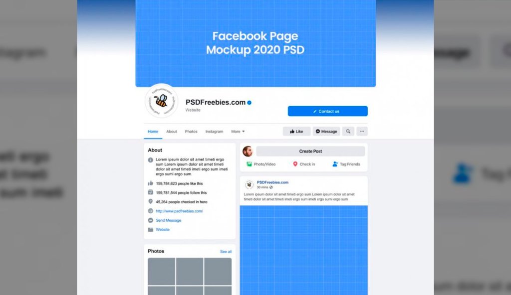 20+ Download Facebook Post Mockup&nbsp;Psd