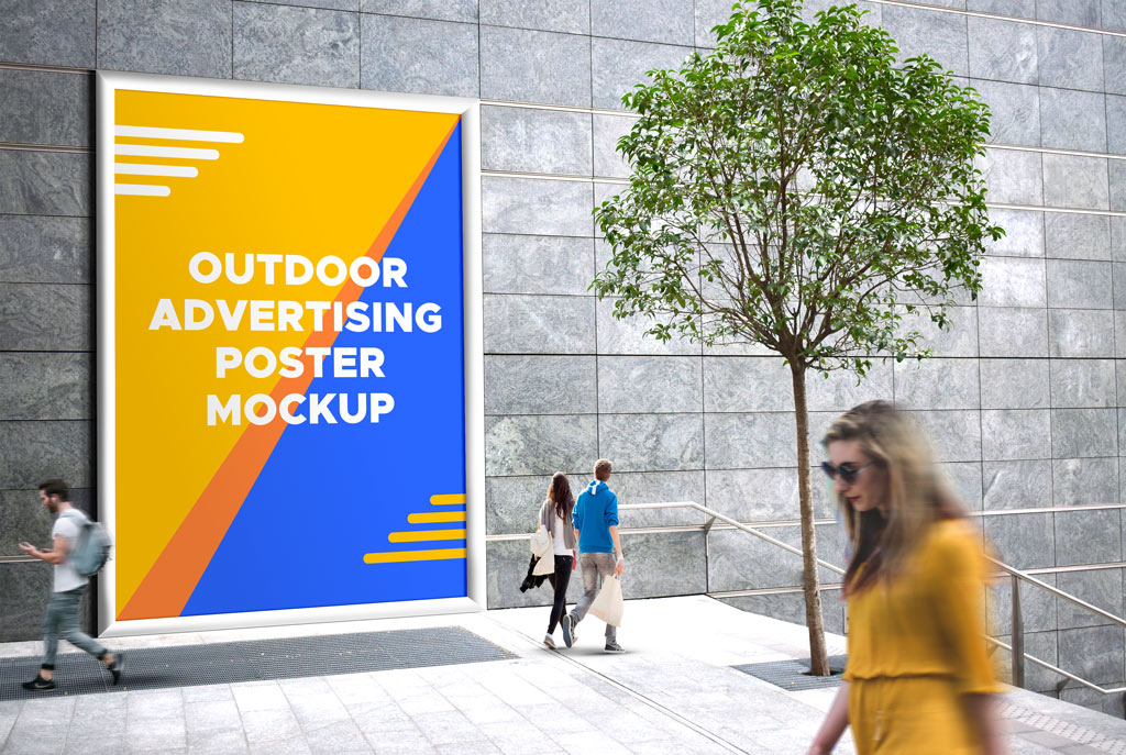 29+ Download Outdoor Poster Mockup Free&nbsp;Psd