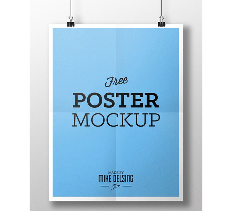17+ Download Poster Mockup Free&nbsp;Psd