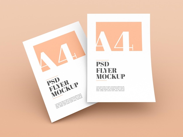 15+ Download A4 Flyer Mockup Free&nbsp;Psd
