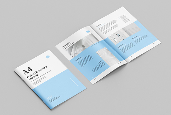 25+ Download A4 Brochure Mockup Free&nbsp;Psd