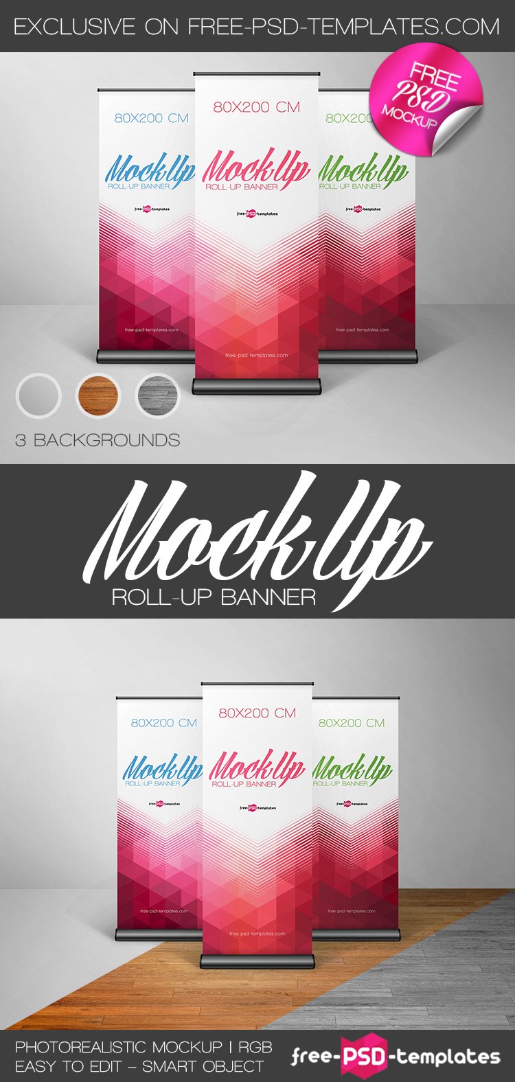 15+ Download Roll Up Banner Mockup Free&nbsp;Psd