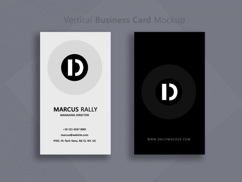 38+ Download Vertical Business Card Mockup Free&nbsp;Psd