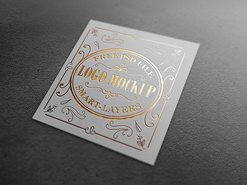 16+ Download Gold Foil Logo Mockup Psd&nbsp;Free