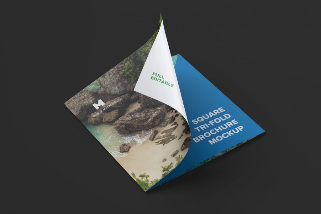 36+ Download Square Trifold Brochure Mockup Free&nbsp;Psd